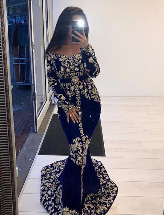 Robe Sirène Caftan Marocain pour Soirée