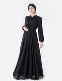 Robe Musulmane en Mousseline Eid Mubarak