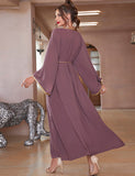 Robe Caftan Améthyste en Strass