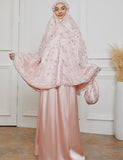 Costume Femme Dentelle Brodée Rose