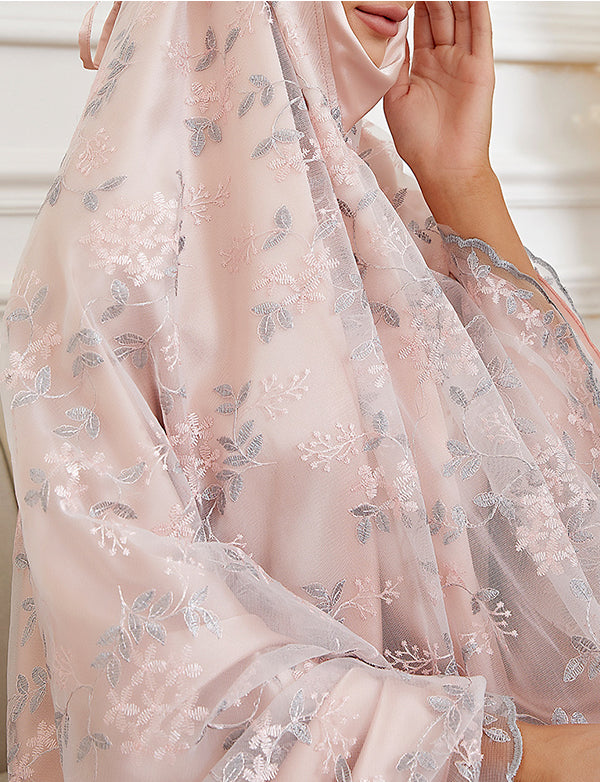Costume Femme Dentelle Brodée Rose