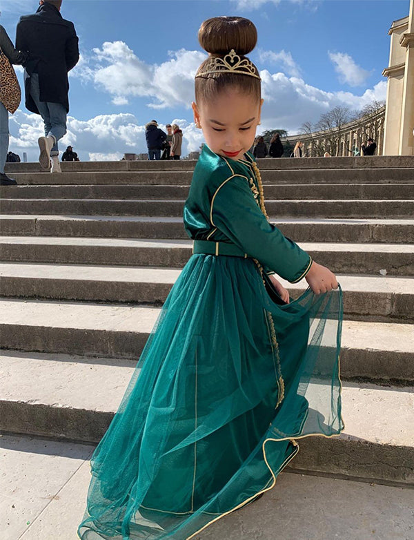 Takchita Marocaine Caftan Simple Pour Jeune Fille Robe Caftan