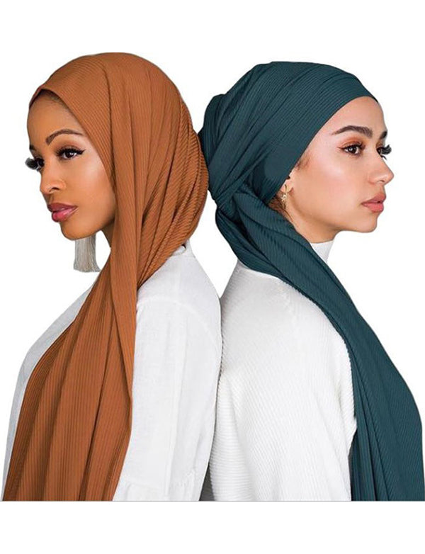 Plissé Froissé Hijabs