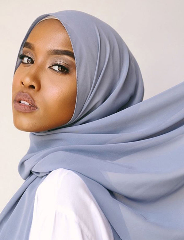 Hijab en Mousseline de Soie à Bulles