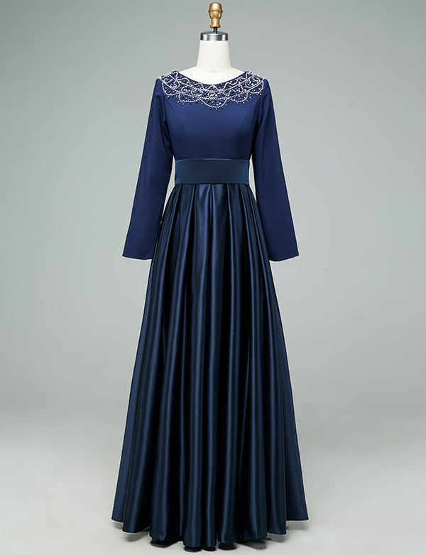 Robe de Soirée Bleu Marine