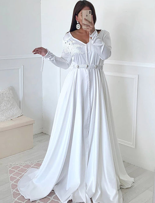 Robe de Mariée Marocaine Blanc
