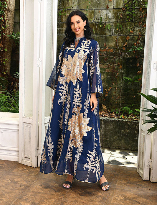 Robe De Prière Musulmane Femme - Caftan Ample En Coton - Abaya Grande Taille Confortable - 3
