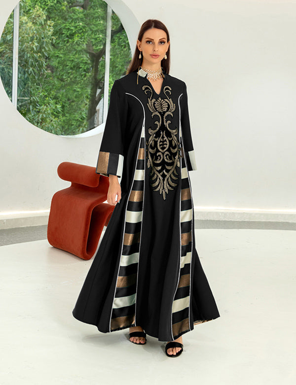 Vert foncé Robe de soirée caftan marocaine