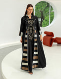 Vert foncé Robe de soirée caftan marocaine