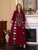 Vert foncé Robe de soirée caftan marocaine