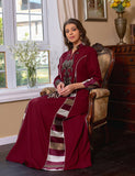Vert foncé Robe de soirée caftan marocaine