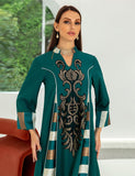 Vert foncé Robe de soirée caftan marocaine