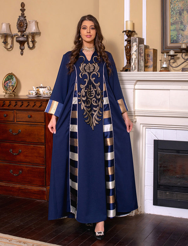 Bourgogne Robe de soirée caftan marocaine