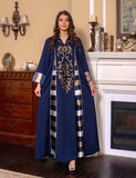 Vert foncé Robe de soirée caftan marocaine