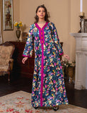 Robe de chambre abaya imprimé vintage