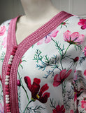 Robe longue imprimée jalabiya printemps robe musulmane