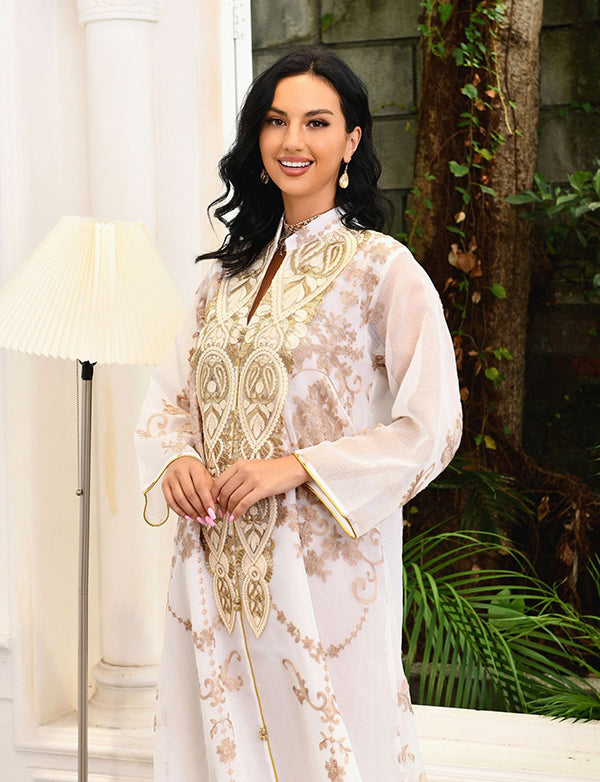 Robe de soirée musulmane texturée à la mode