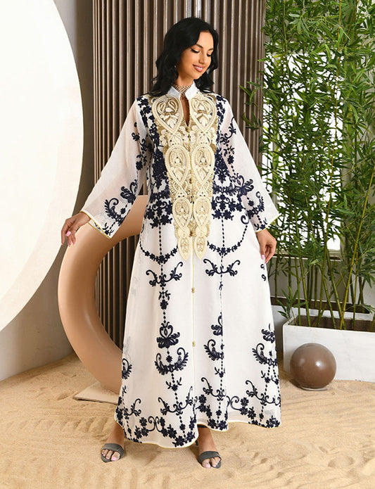 Robe de soirée musulmane texturée à la mode