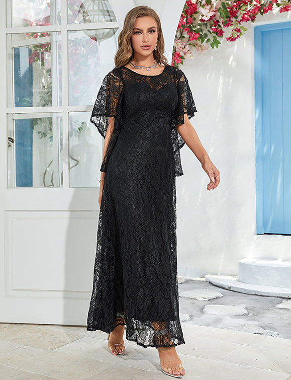 Robe en dentelle au tempérament élégant