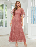 Robe en dentelle au tempérament élégant