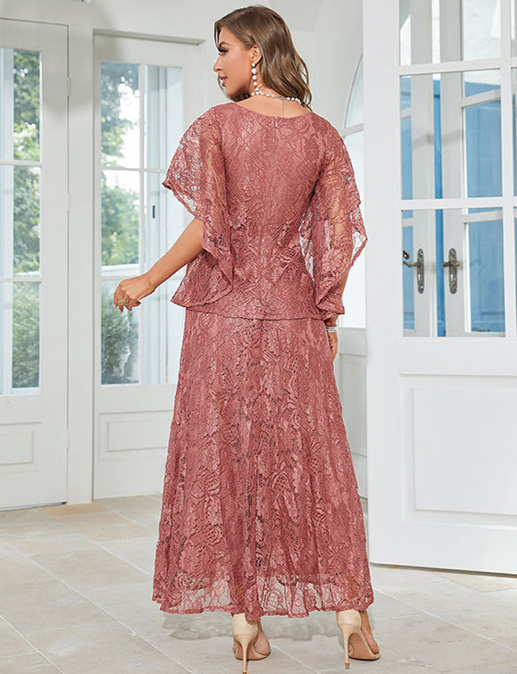 Robe en dentelle au tempérament élégant
