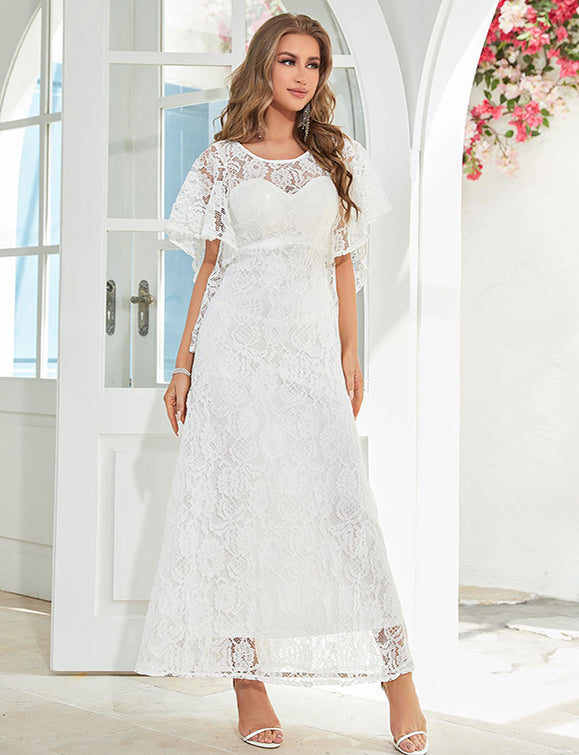 Robe en dentelle au tempérament élégant
