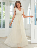 Robe de soirée élégante sans manches à col en V pour l'été