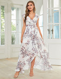 Robe d'été à sequins à manches courtes et col en V profond