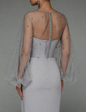 Robe de hanche sexy sans bretelles à col en V
