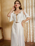 Robe décontractée à taille flottante Oman Abaya élégante