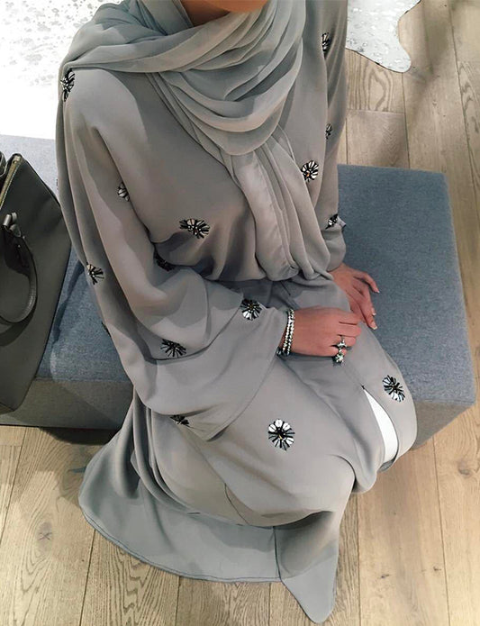 Abaya Grise