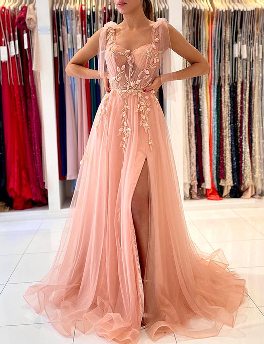 Robe de Soirée Longue en Tulle