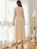 Robe de Soirée en Dentelle Douce et Élégante
