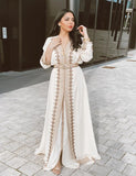 Robe Marocaine Blanc Broderie
