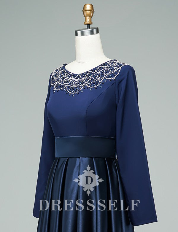 Robe de Soirée Bleu Marine