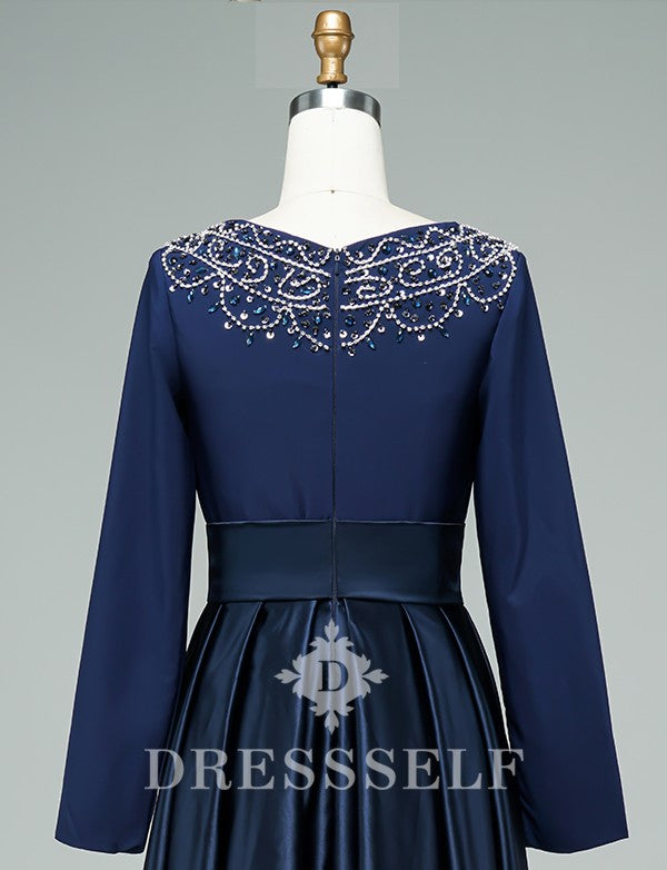 Robe de Soirée Bleu Marine