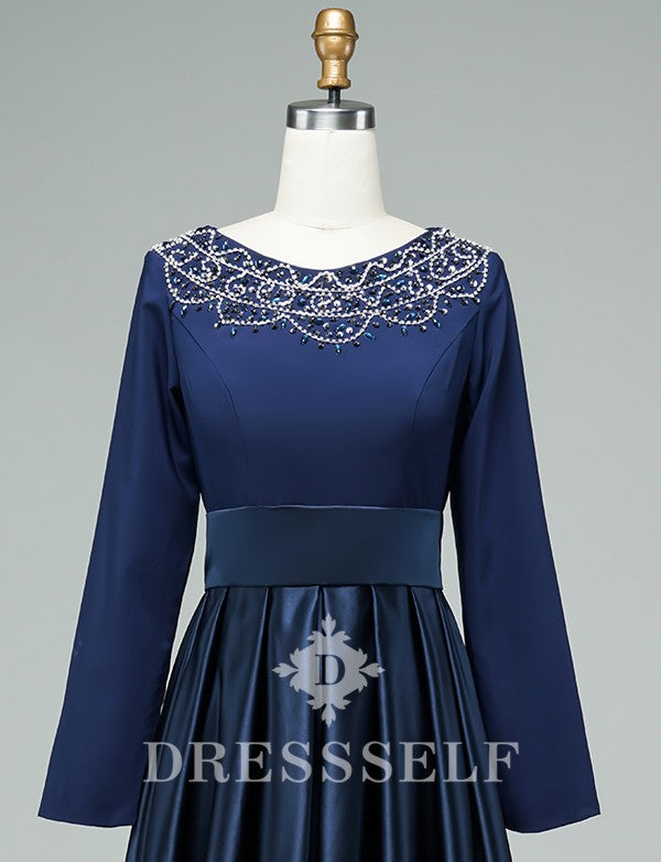 Robe de Soirée Bleu Marine
