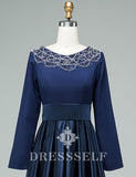 Robe de Soirée Bleu Marine
