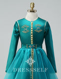 Robe Caftan Fille en Satin