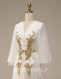 Robe Caftan Blanc Simple